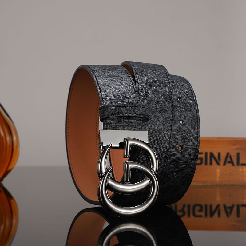 3 Colors luxury printed letter leather belt