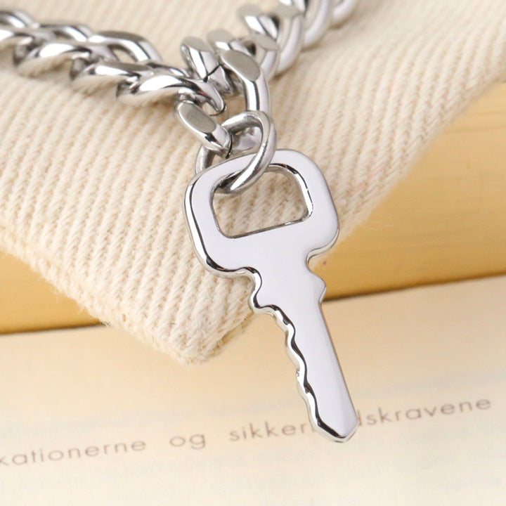 Classic Key Pendant Adjustable Bracelet