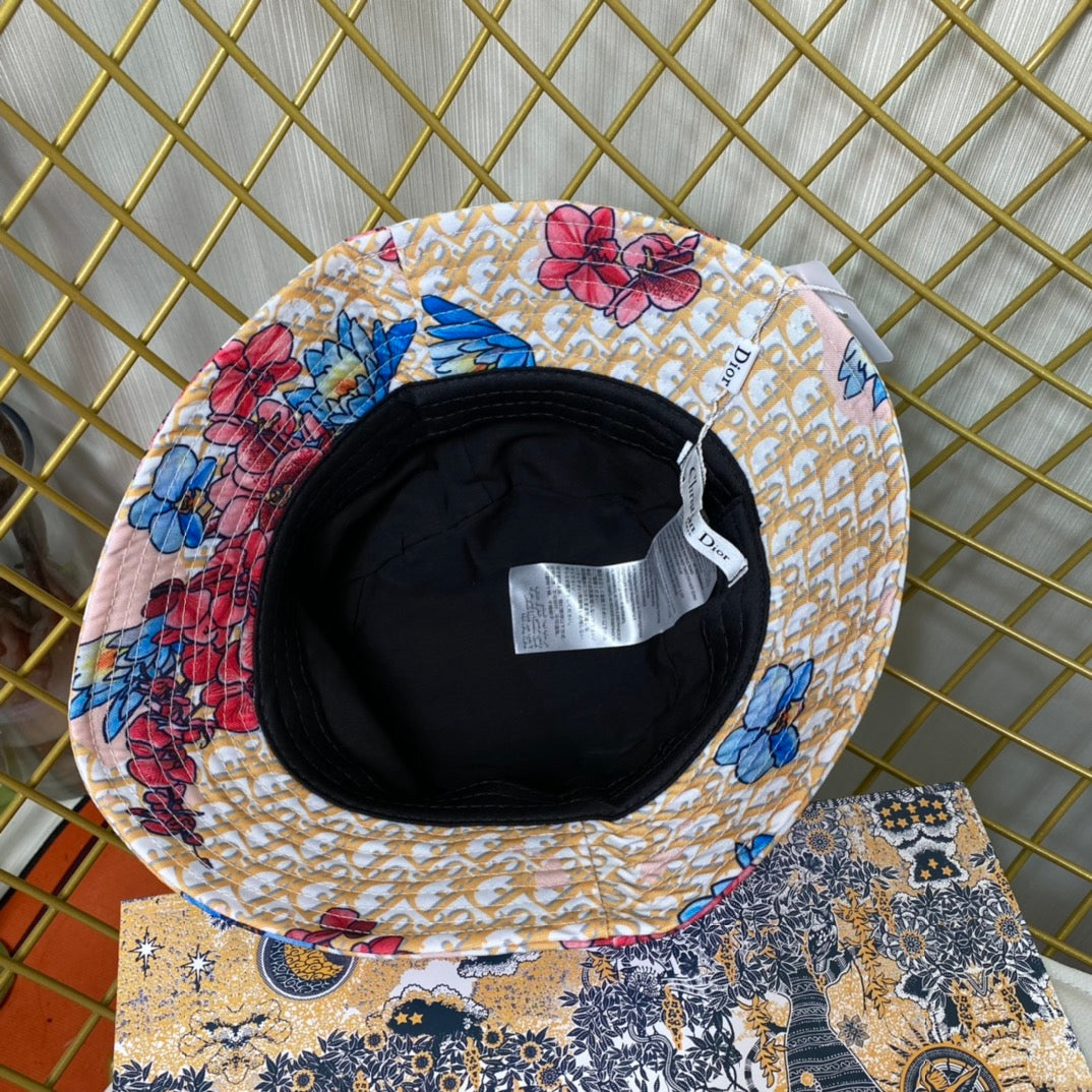 Personalized Monogram Flower Bucket Hat