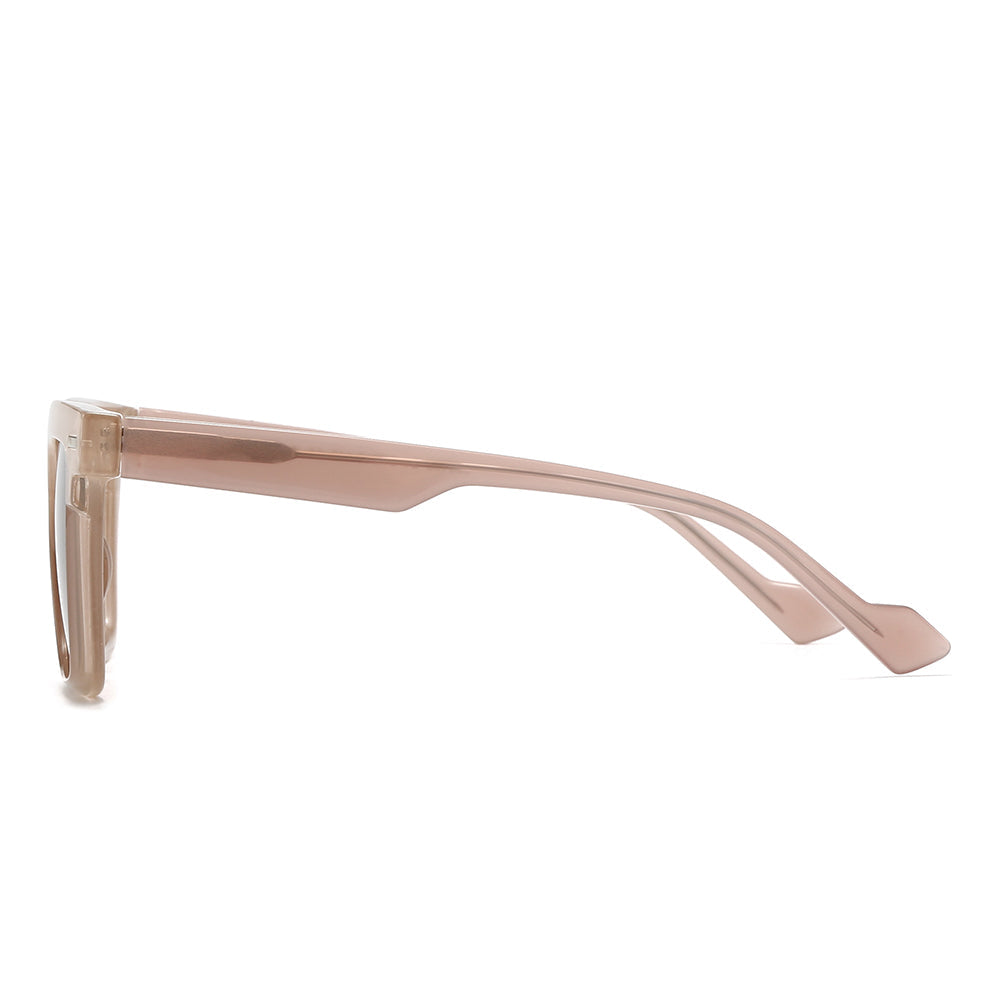 Wide Thick Square Tinted Sunglasses