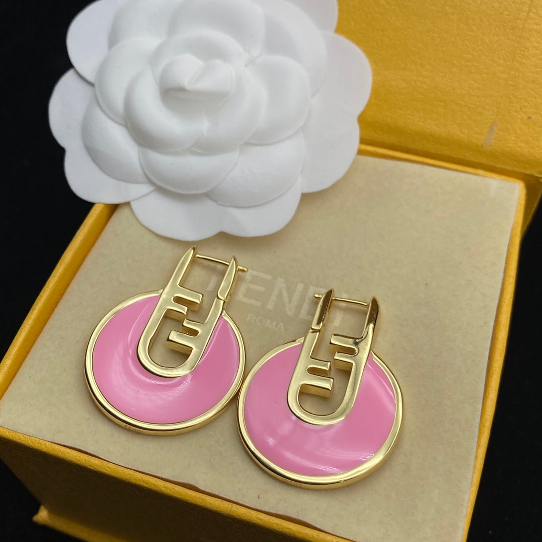 Elegant Pink Drop Earrings