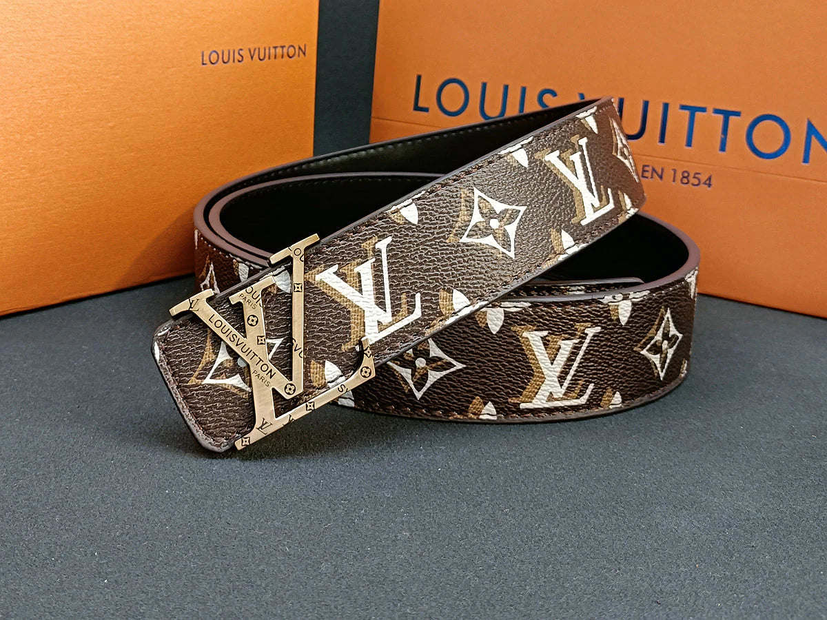 3 Colors  luxury four-leaf clover double shadow printed belt