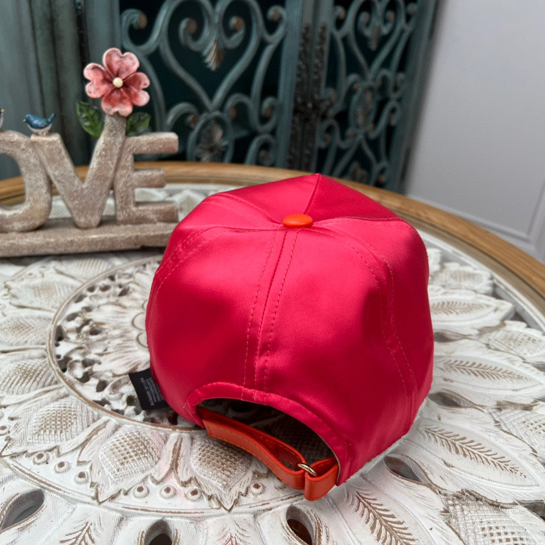 Fashion Embroidered Satin Baseball Cap