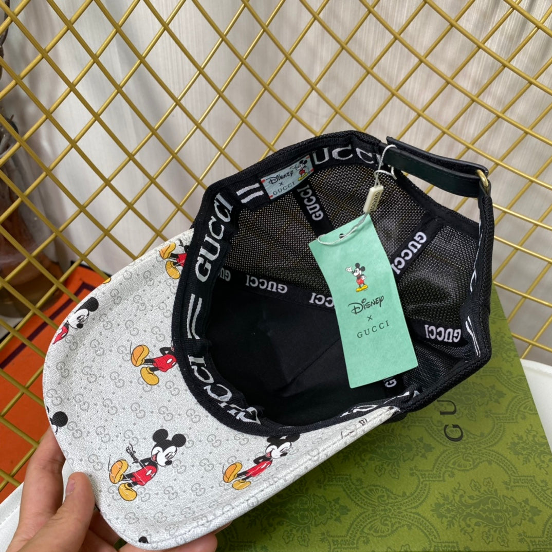 Cartoon Leather Patchwork Mesh Baseball Cap