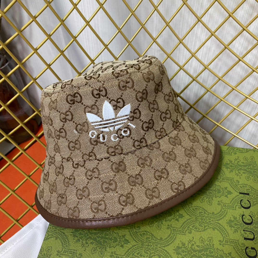 Joint Monogram Embroidered Bucket Hat