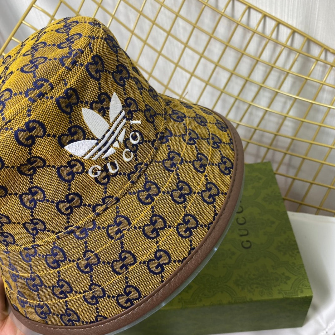 Joint Monogram Embroidered Bucket Hat