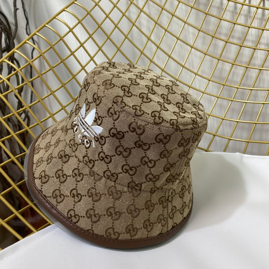 Joint Monogram Embroidered Bucket Hat