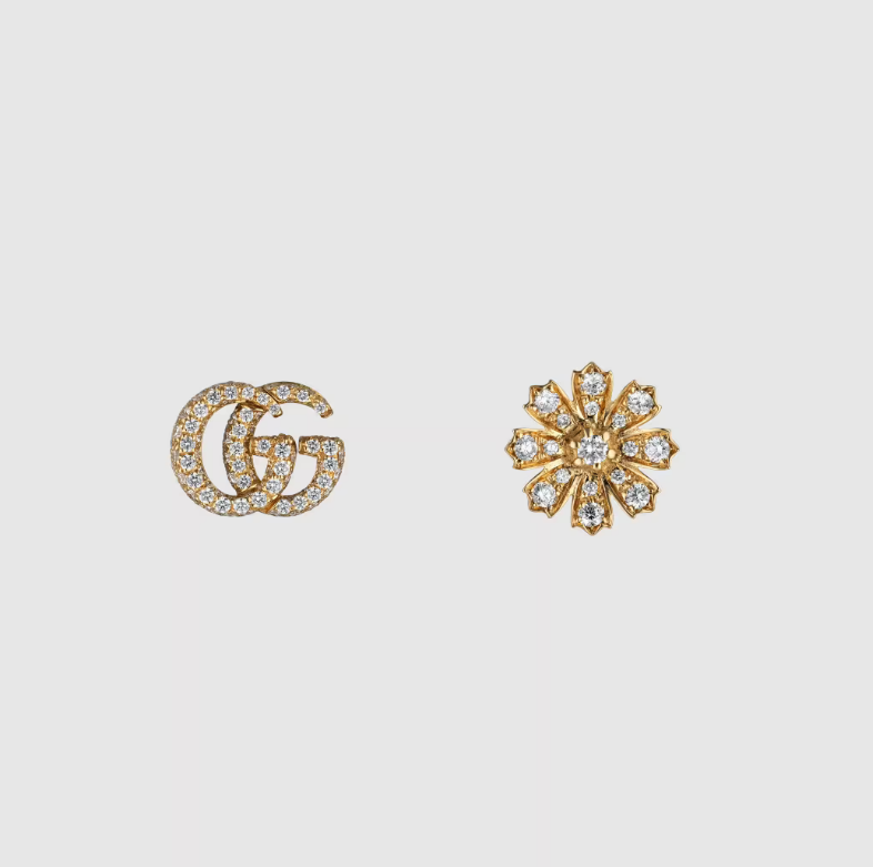 Daisy Asymmetric Stud Earrings