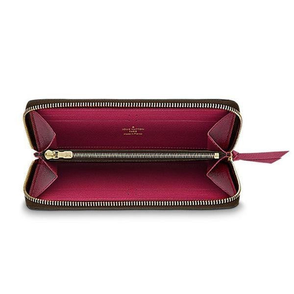 LL Monogram Canvas Clemence Wallet M60742 Fuchsia