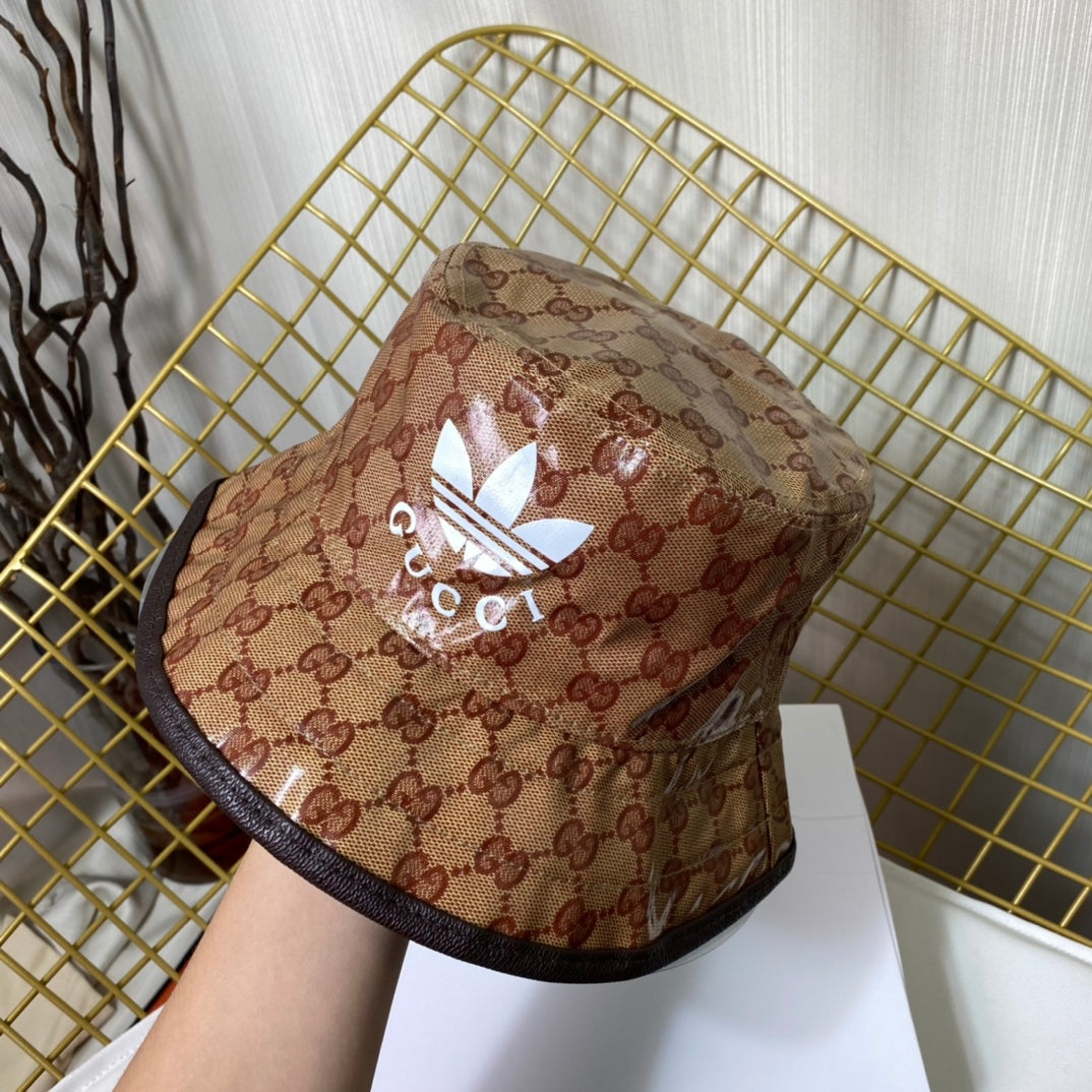 Crystal Canvas Trefoil Print Bucket Hat