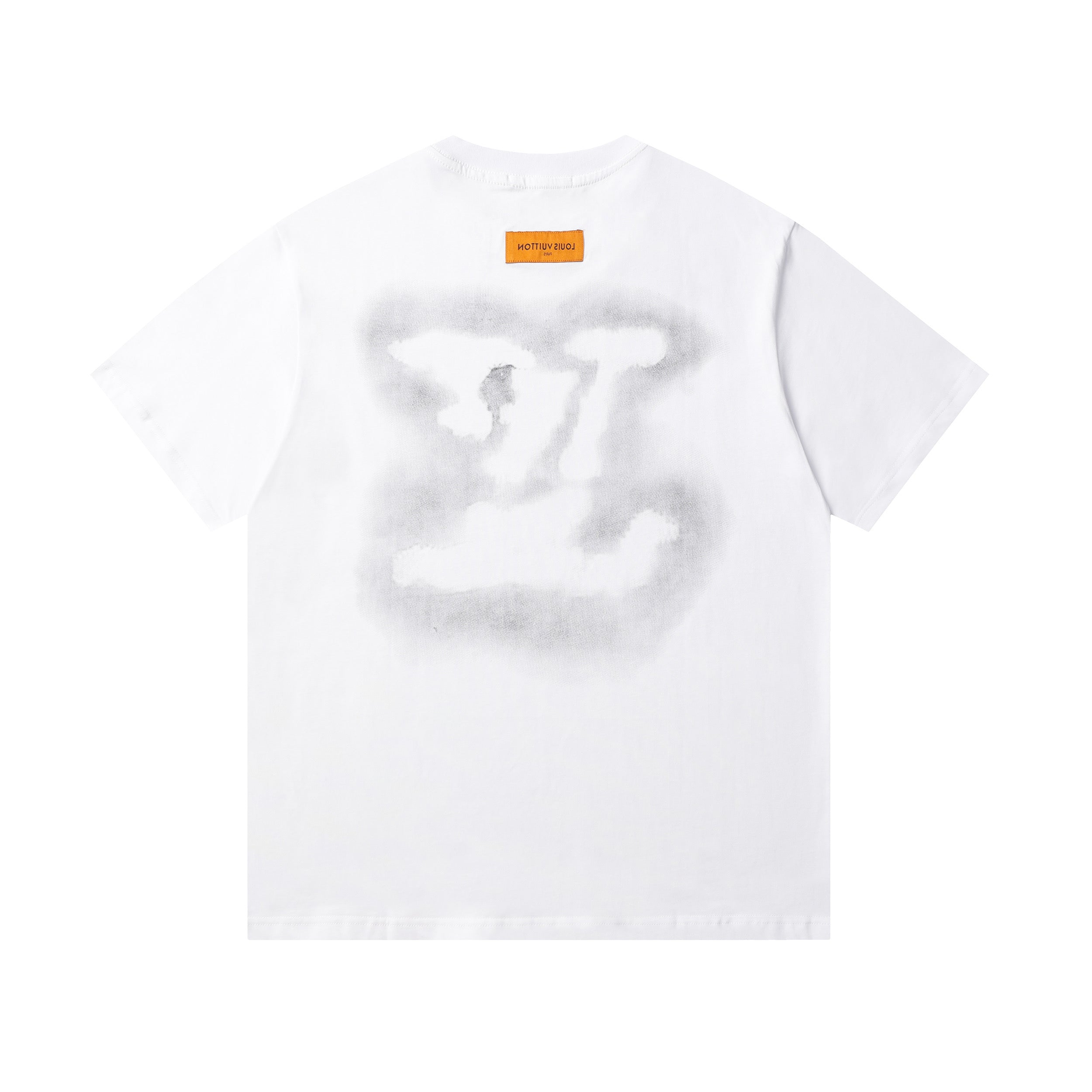 Lnk-dyed printed T-shirt