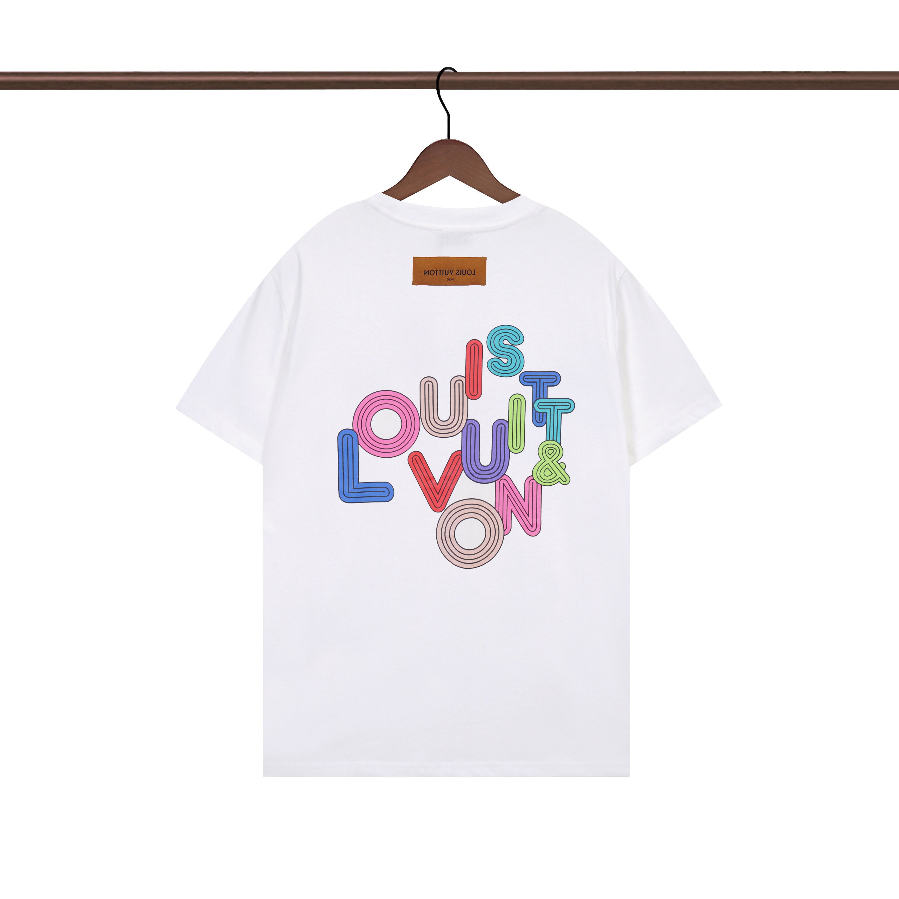 Irregular letter print T-shirt