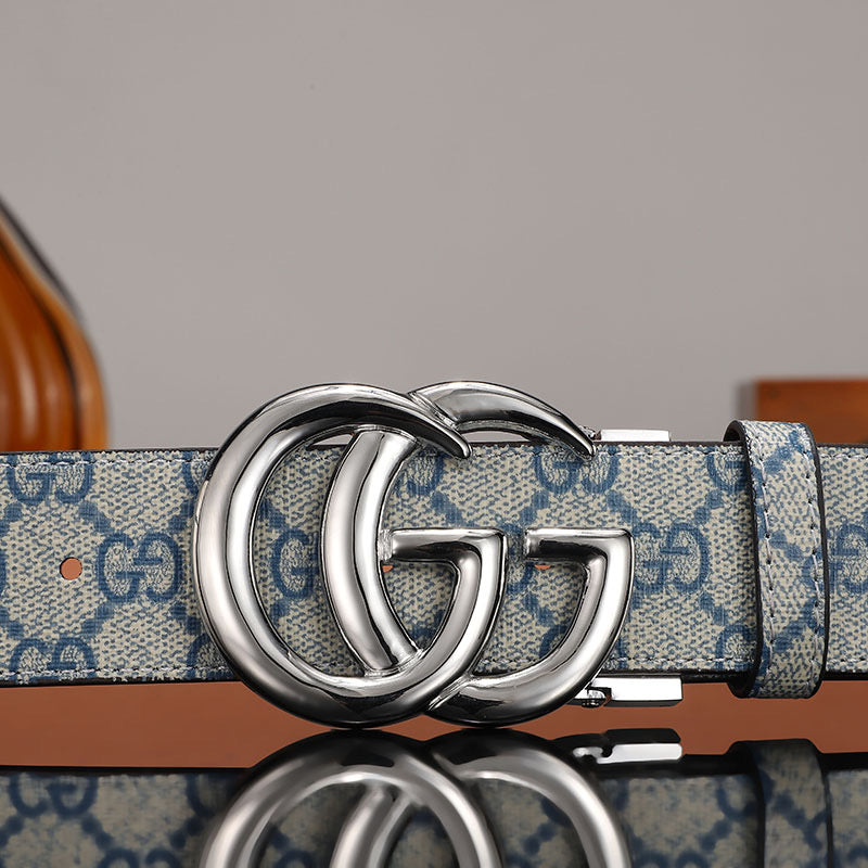 3 Colors luxury printed letter leather belt