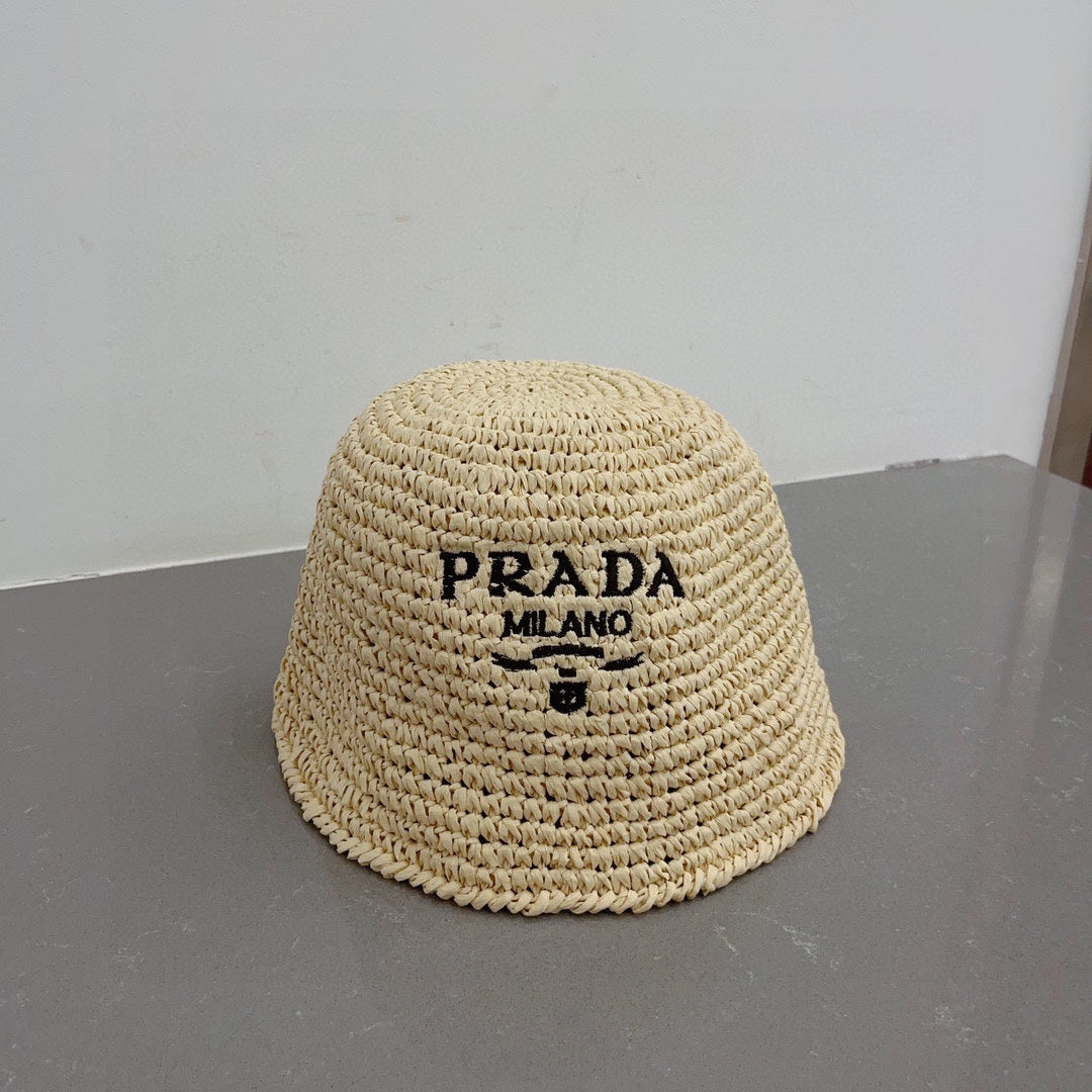 Colorblock Raffia Straw Hat