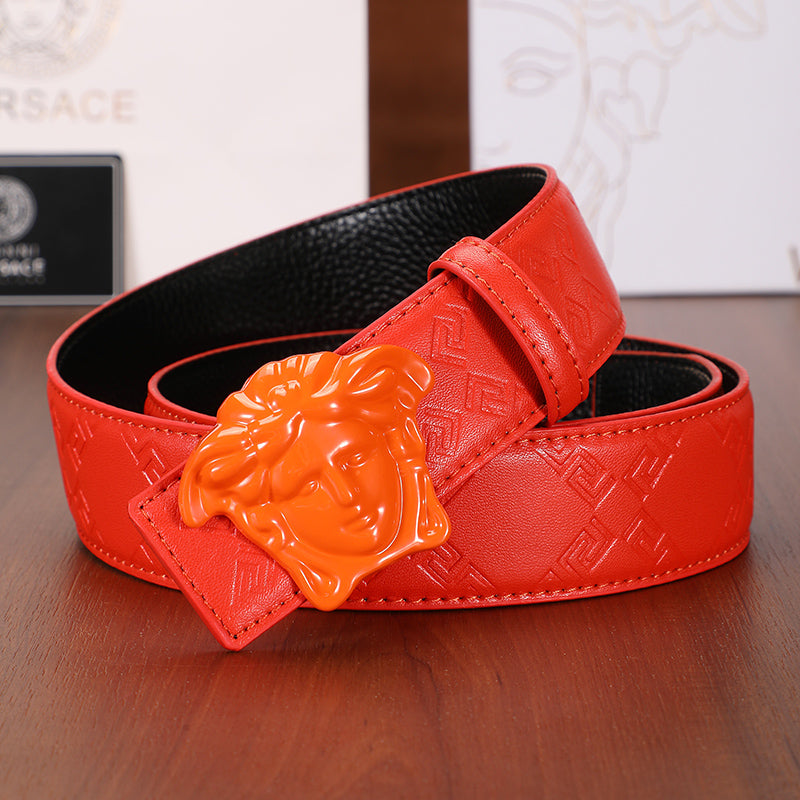 Medusa Leather Belt