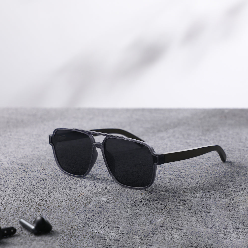 Black Oversized Aviator Sunglasses