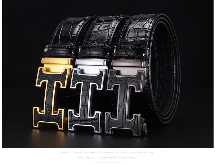 H 3-color fashion belt