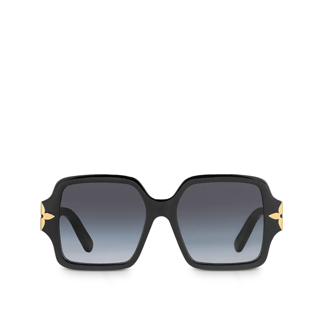 Flower Edge Square Sunglasses