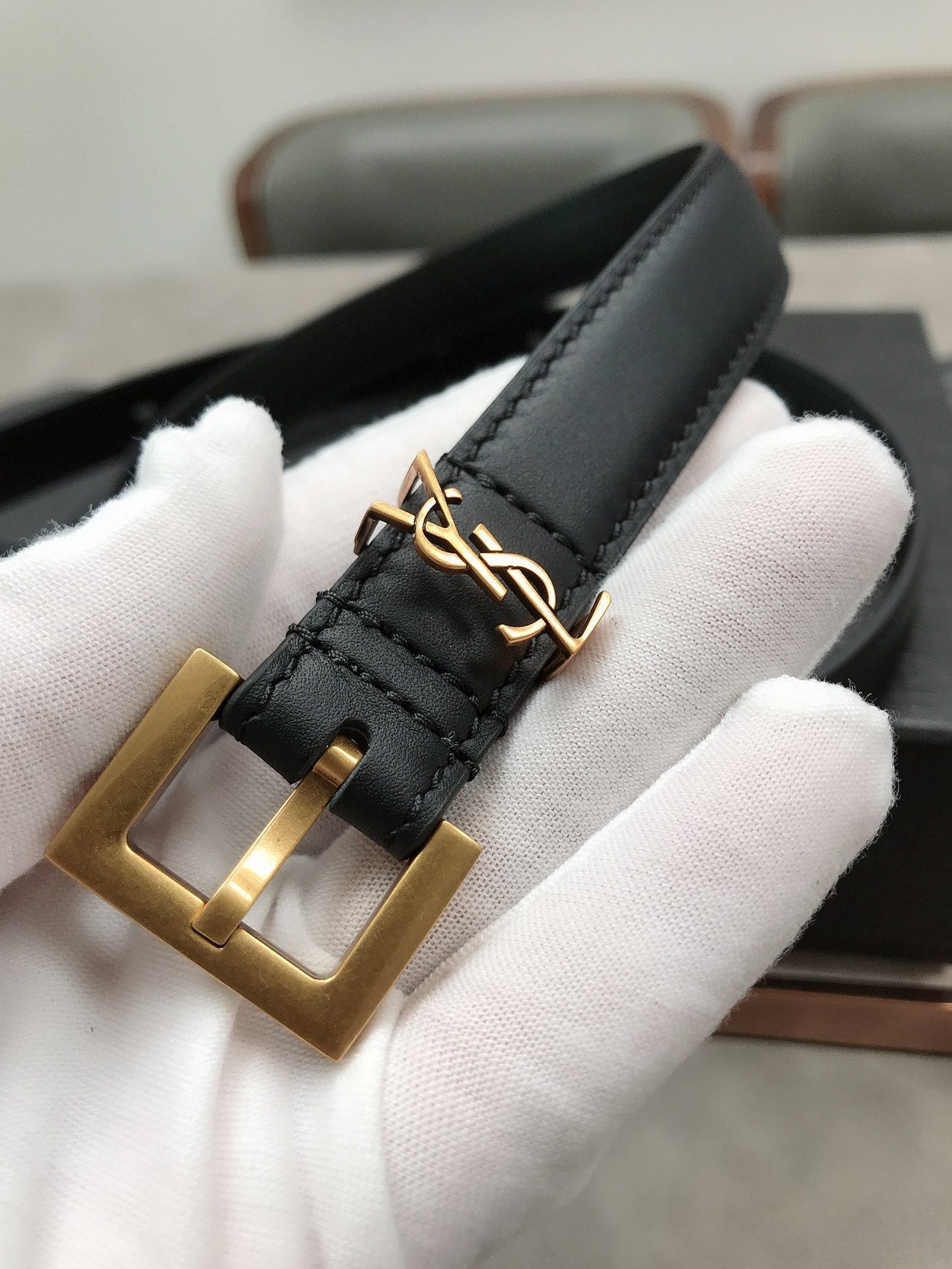 Fashionable, versatile and elegant women's belt belt, Italian imported plain calfskin 2.0cm