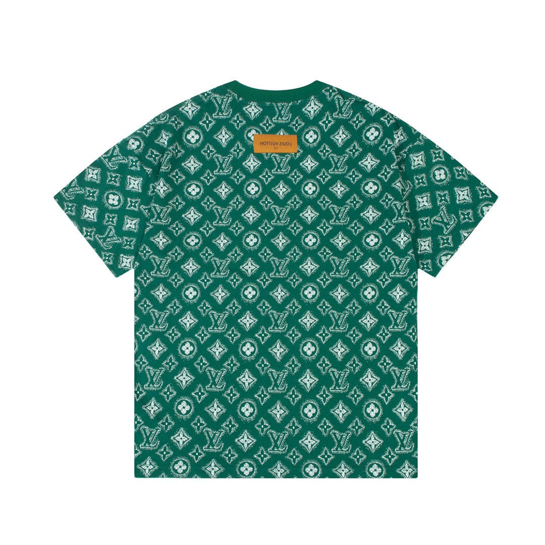 Retro monogram print T-shirt