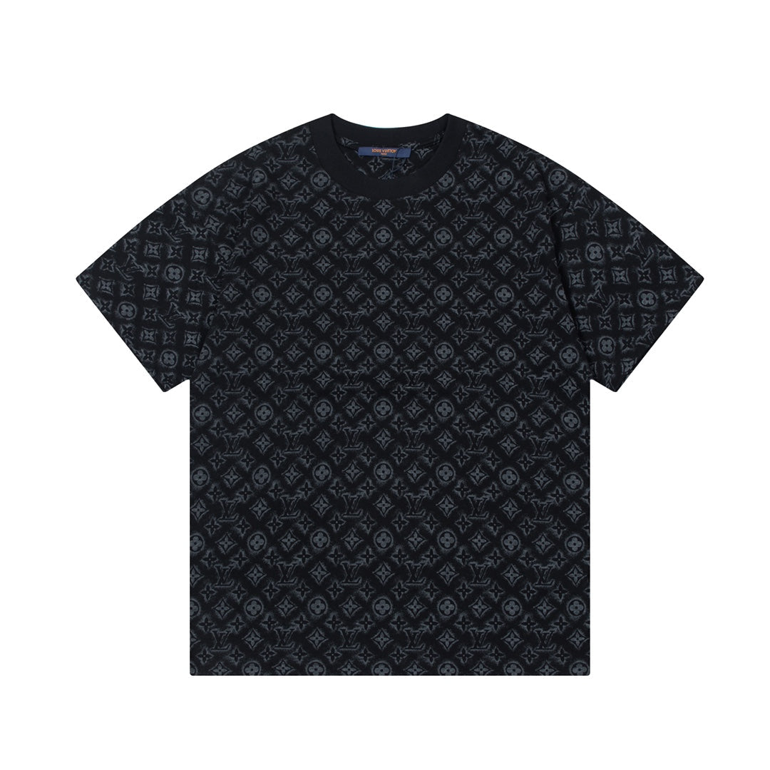 Retro monogram print T-shirt