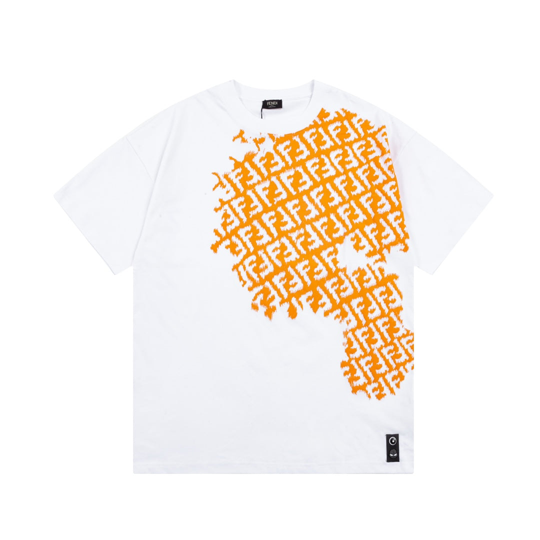 Logo Half Printed T-Shirt