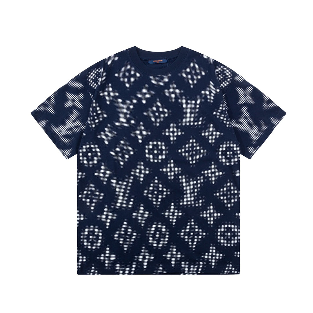 Retro monogram print T-shirt