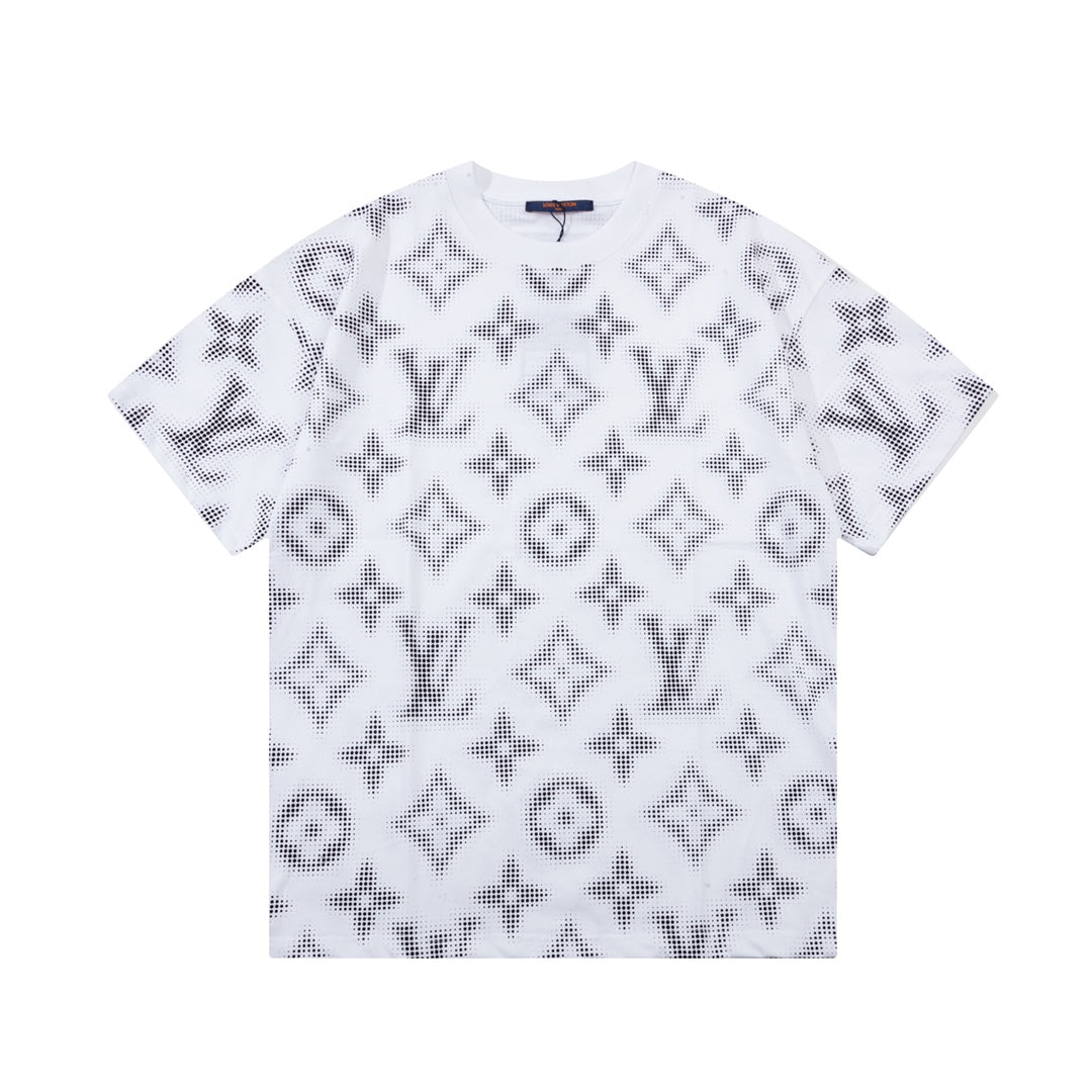 Retro monogram print T-shirt