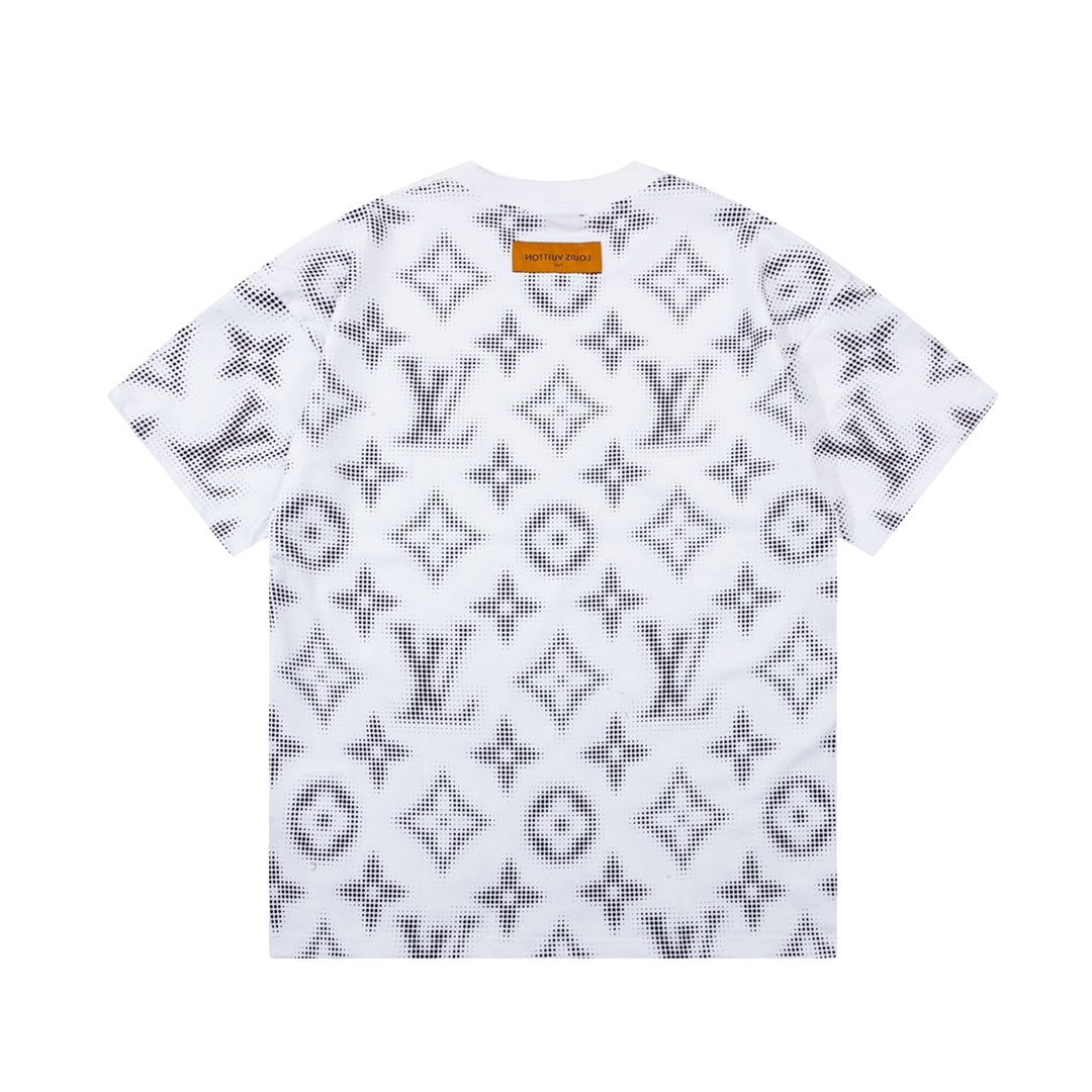 Retro monogram print T-shirt