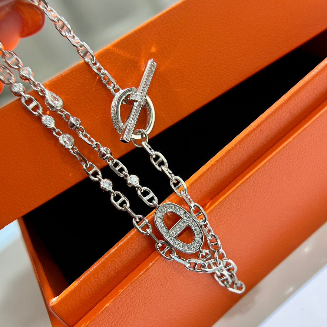 Double Pendant Bracelet