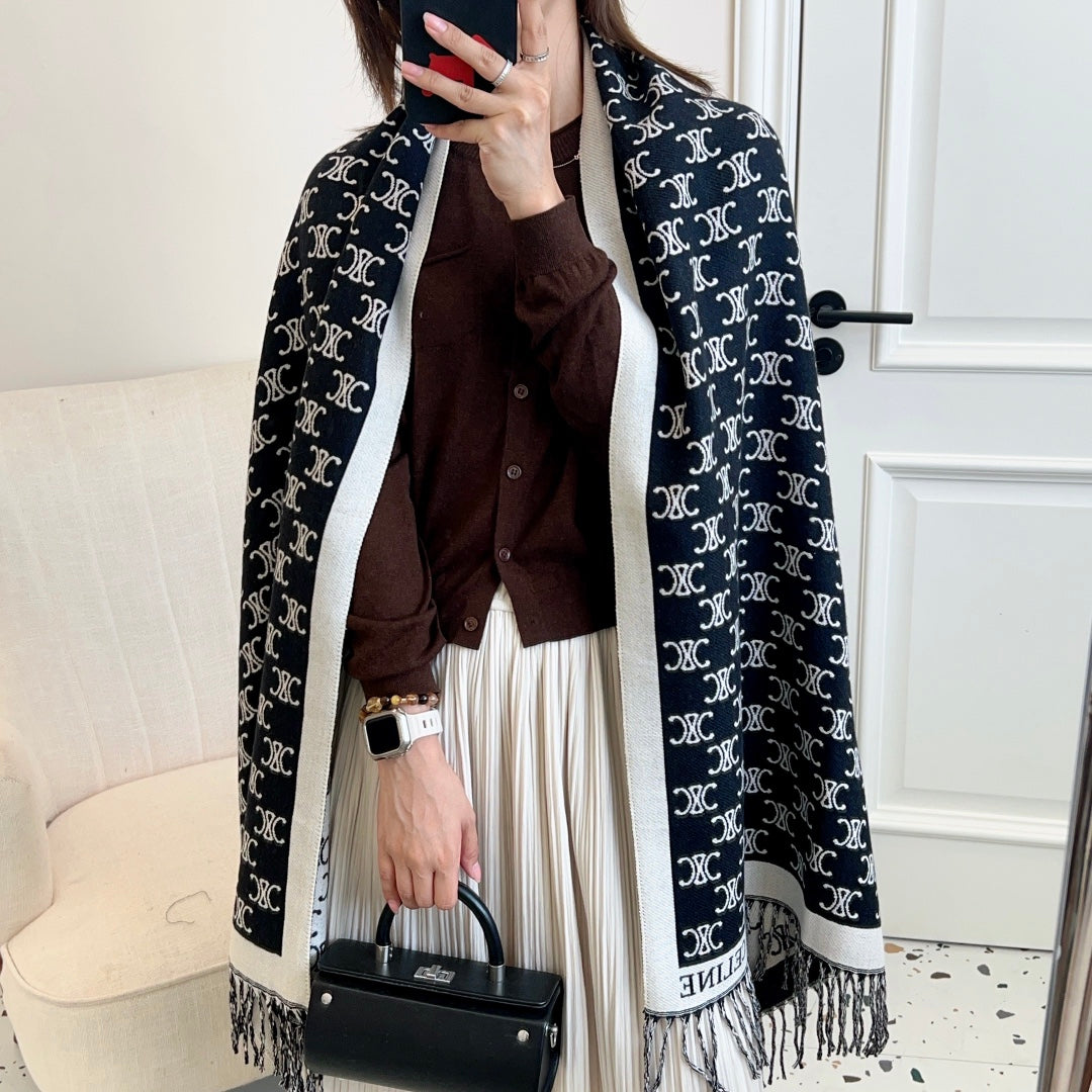 Luxury 100% cashmere shawl scarf