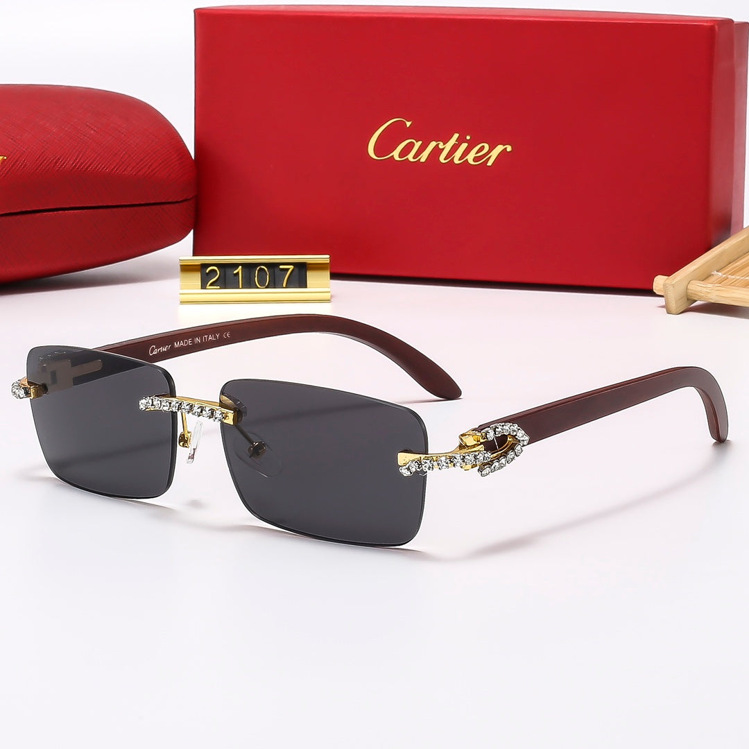 Diamond Fashion Frameless Sunglasses 2107