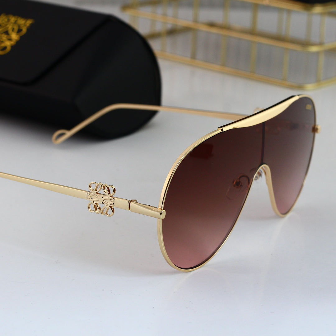 Oval round frame sunglasses