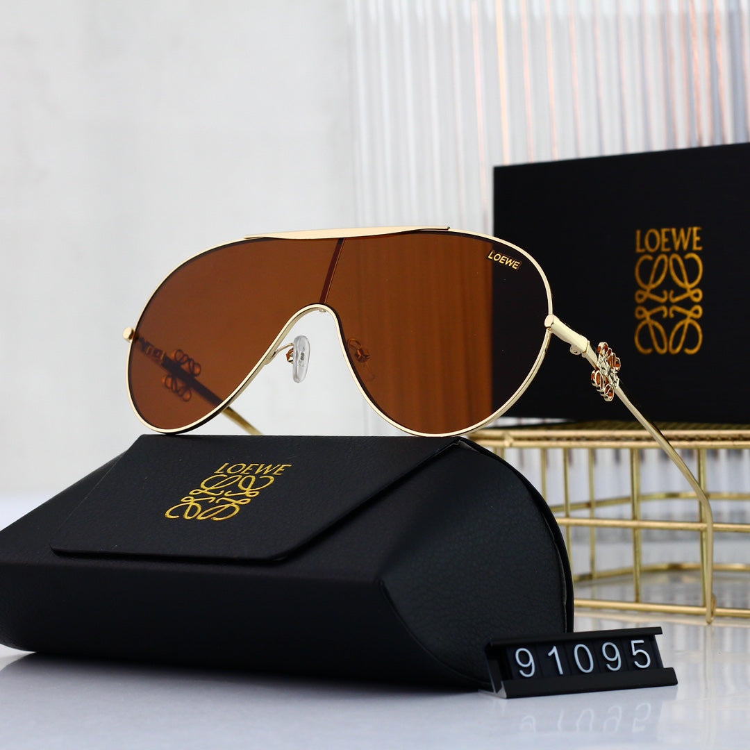 Oval round frame sunglasses