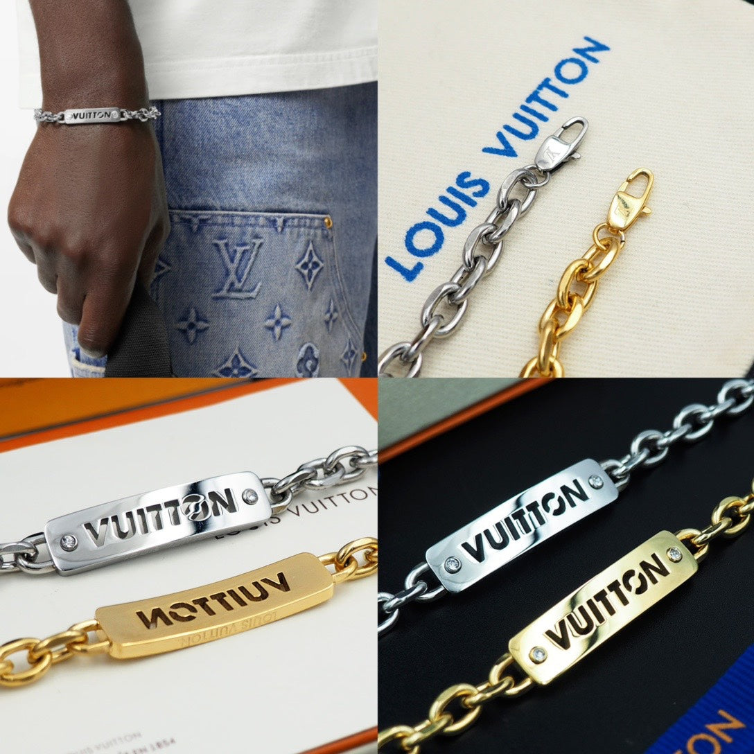 Fashion ID Engraving Nameplate Bracelet