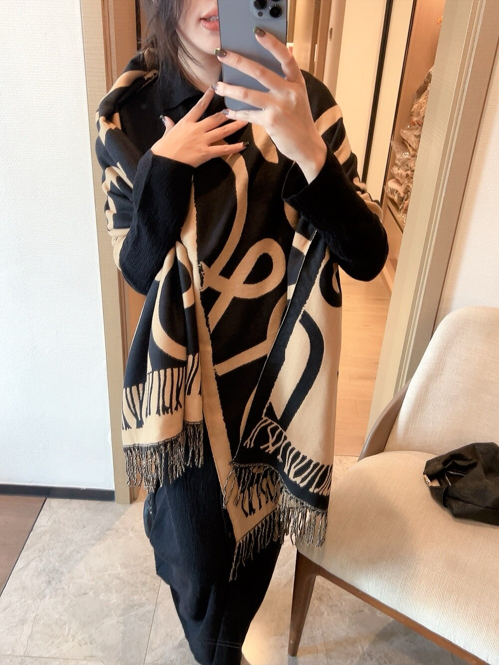 100% wool scarf  50*180cm