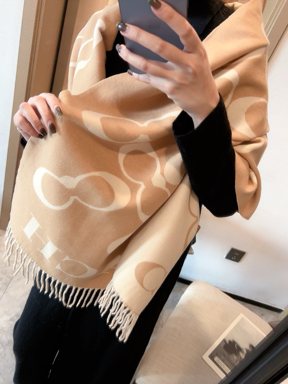 100% wool scarf 70*195cm