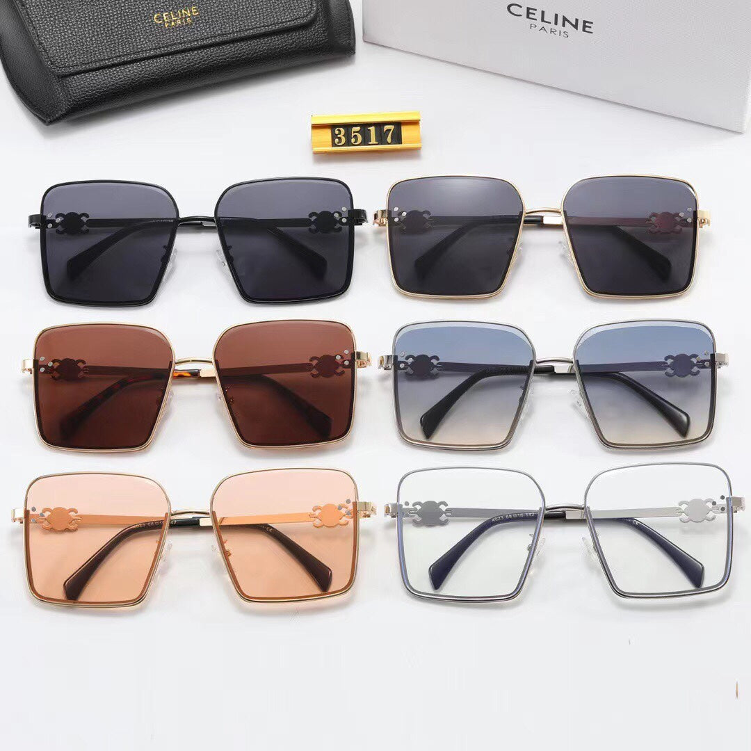 6 Color Women's Sunglasses—3517