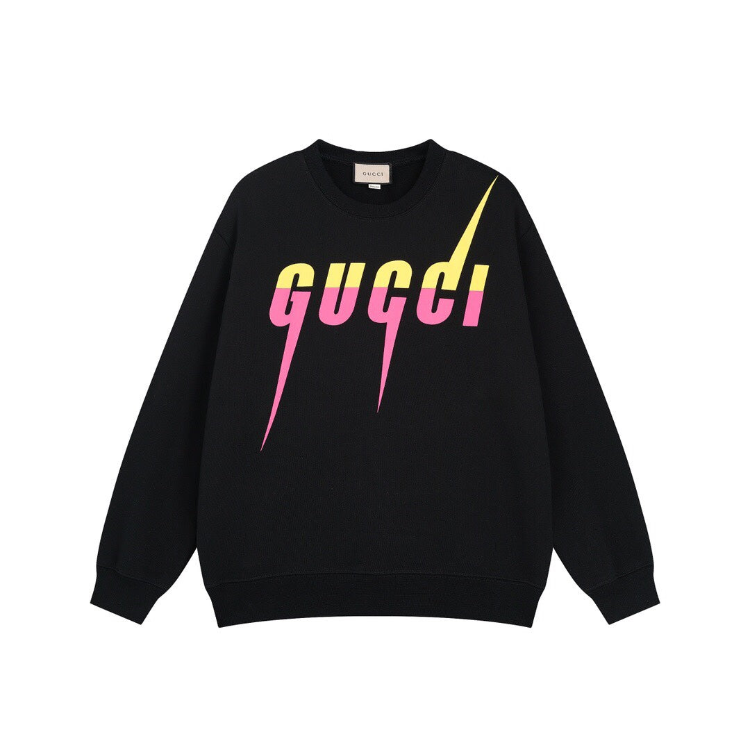 Colorful Gradient Bladed Letter Hoodie