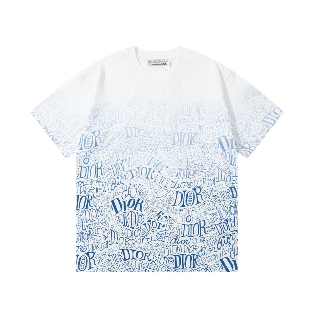 Gradient Print Direct Spray T shirt