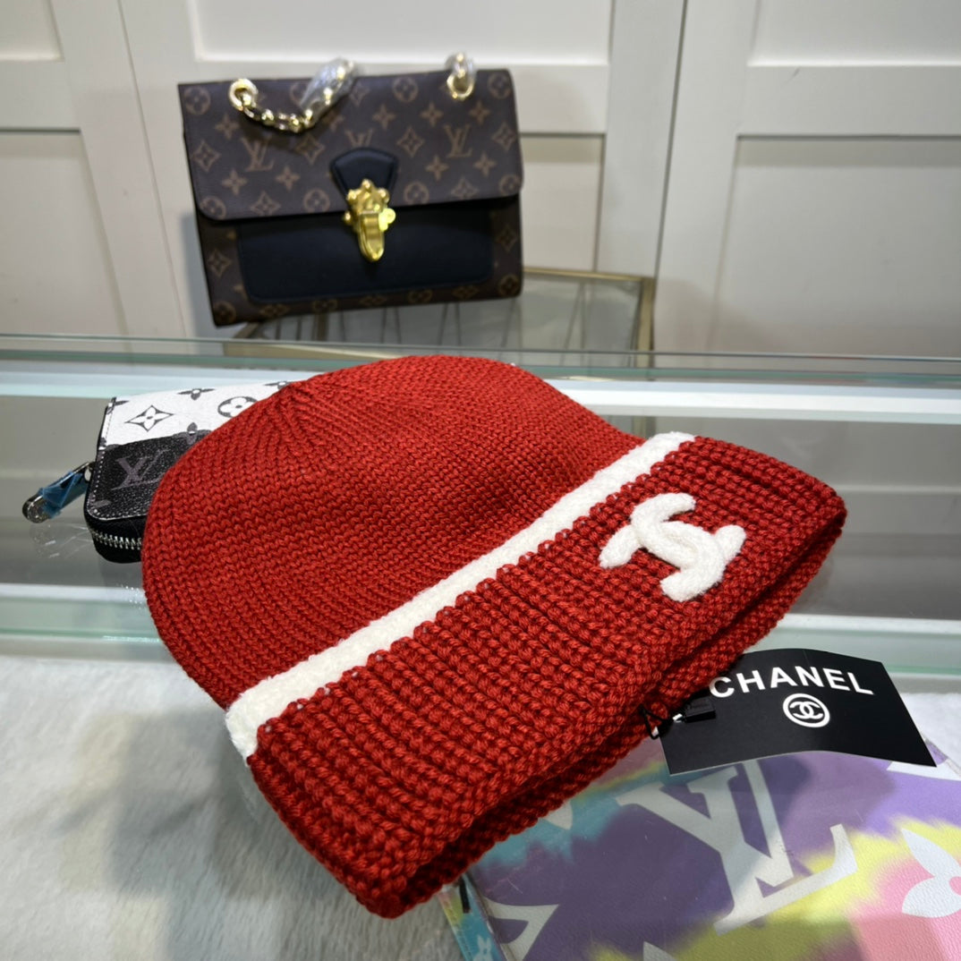 Fashion Retro Double C Knit Hat