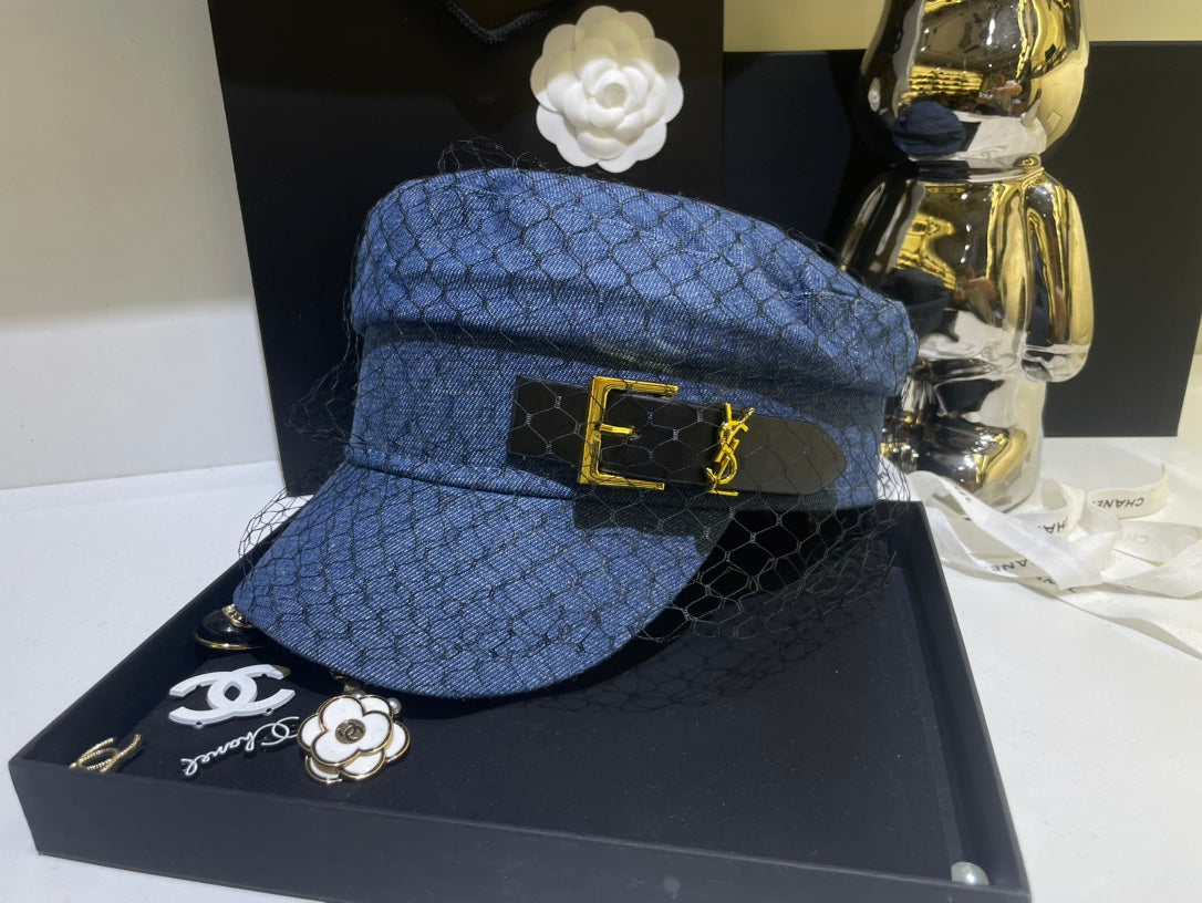 1 colour mesh denim army hat