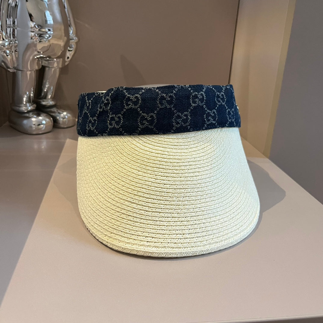 Fashion GG Hollow Top Straw Hat