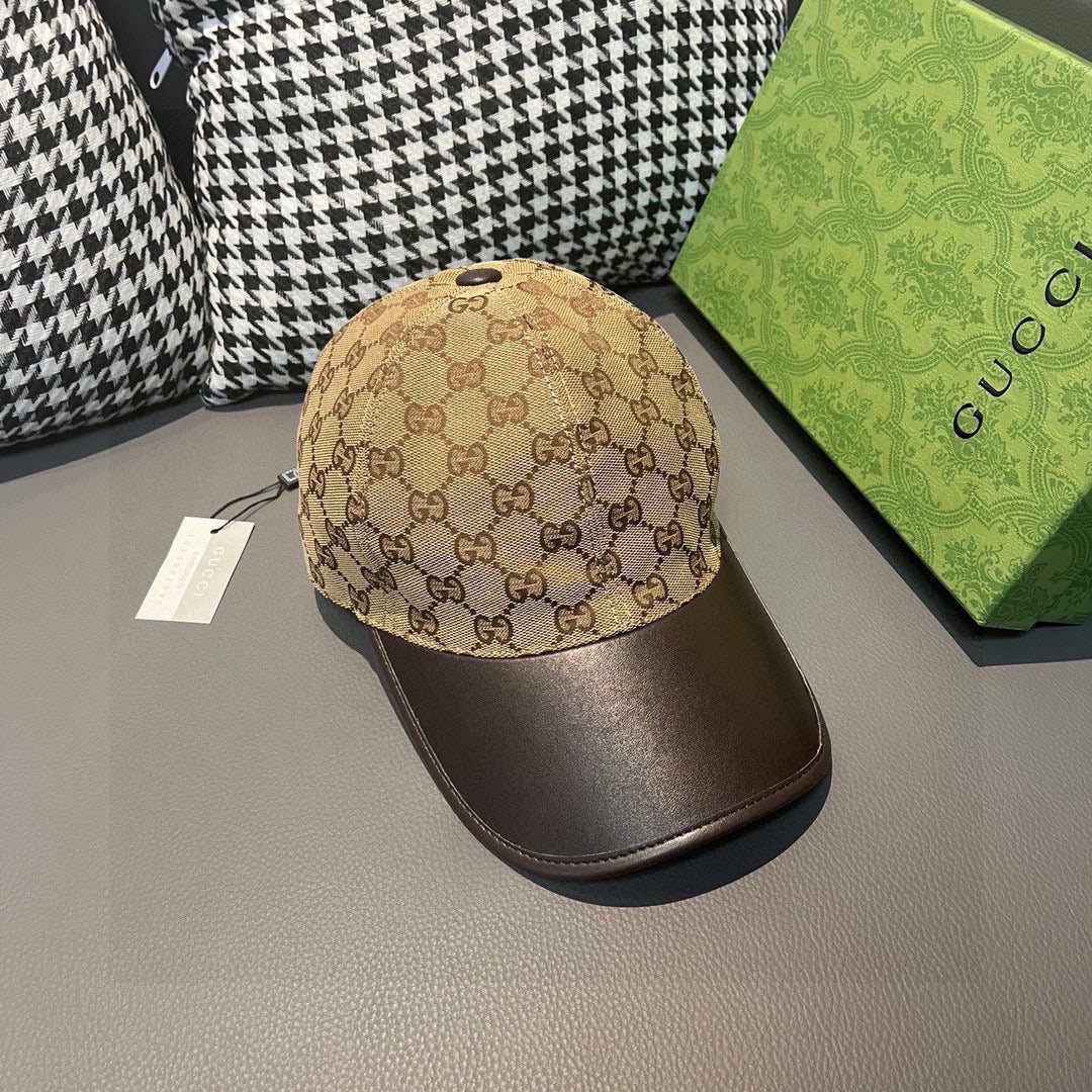 2024 New Canvas Patchwork Leather Duck Cap