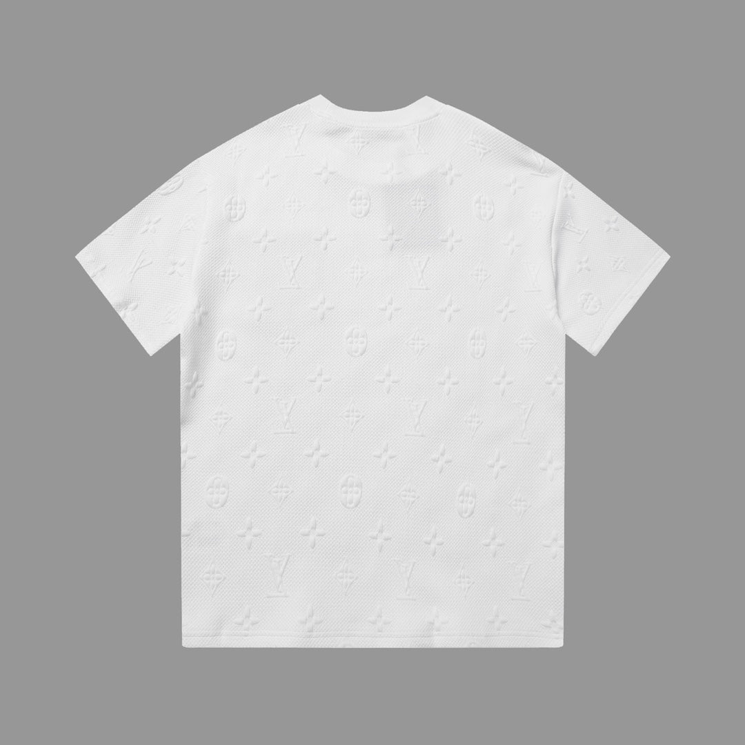 0617 New jacquard pocket T-shirt