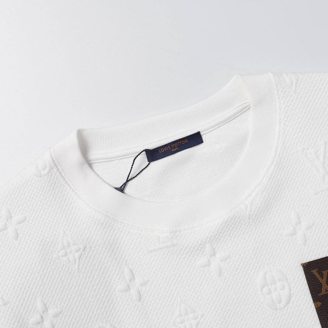 0617 New jacquard pocket T-shirt