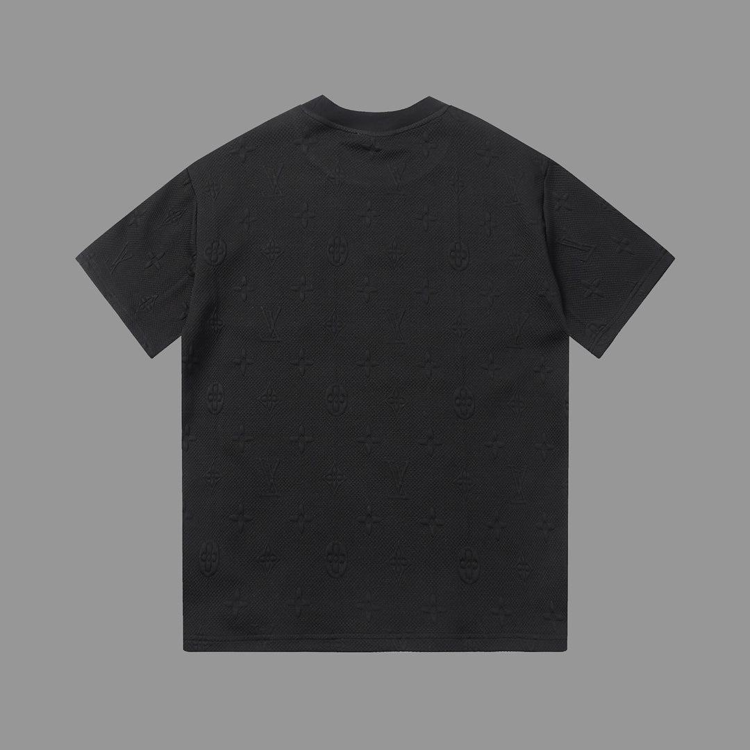 0617 New jacquard pocket T-shirt