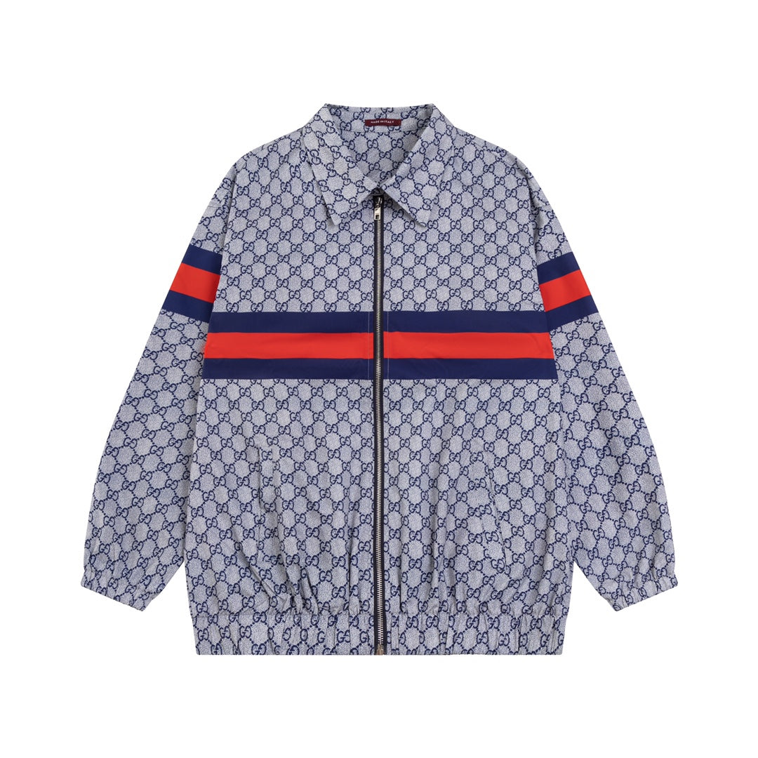 0808 New zip-up printed jacket