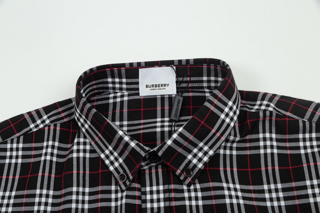 0808 New classic plaid long-sleeved shirt