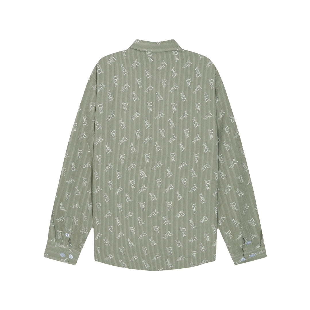 0818 New autumn and winter feature print loose version long-sleeved shirt